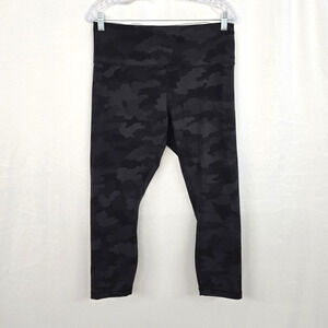 Lululemon Wunder Train High Rise Crop 23" Women's 14 Heritage 365 Camo Deep Coal